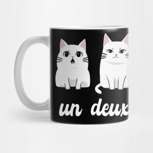 Un Deux Trois Cat tee  French Cat Tee, Animal Lover Shirt, Cat Lady Gift, Funny Animal Shirt, Kitty Shirt Mug